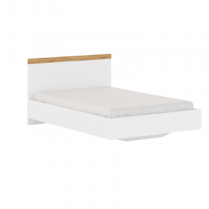 VIGO łóżko 120  biały / dąb wotan