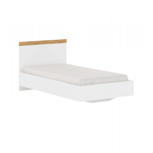 VIGO łóżko 90  biały / dąb wotan