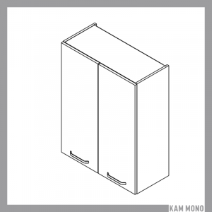 KAMMONO Fronty M4 Akryl - szafka wisząca W70/100