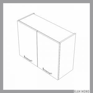 KAMMONO Fronty M4 Akryl - szafka wisząca z ociekarką WS80/61 