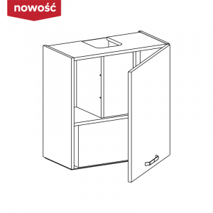 KAMMONO Klasyczne - szafka wisząca okapowa WP3C60.1/61 z okapem