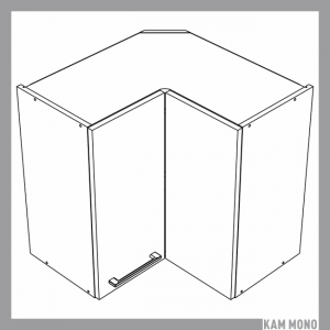 KAMMONO Fronty P4 - szafka wisząca narożna WRP65/61 