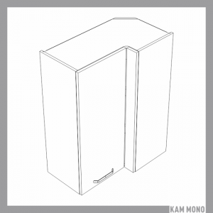 KAMMONO Fronty M4 Akryl - szafka wisząca narożna WRP70x40/100