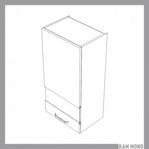 KAMMONO Fronty M4 Akryl - szafka wisząca witryna WW45.1/90