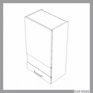 KAMMONO Fronty M4 Akryl - szafka wisząca witryna WW50.1/90