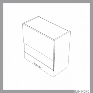 KAMMONO Fronty M4 Akryl - szafka wisząca witryna WW60.1/61 