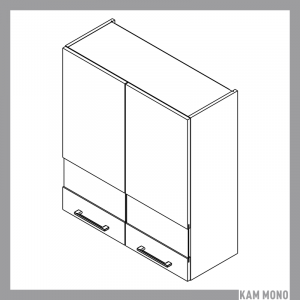 KAMMONO Fronty P4 - witryna wisząca WW80/90