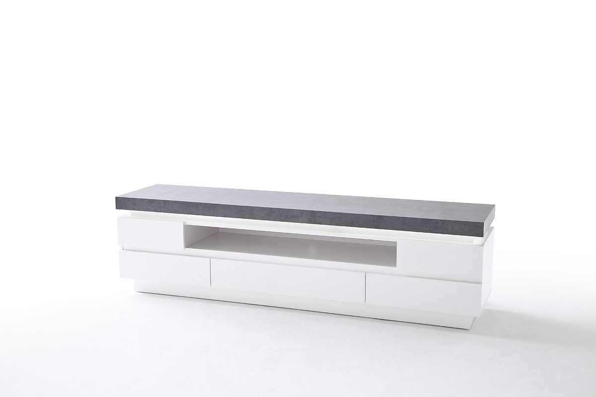 Atlanta Stolik Rtv Bialy Beton 48672wb